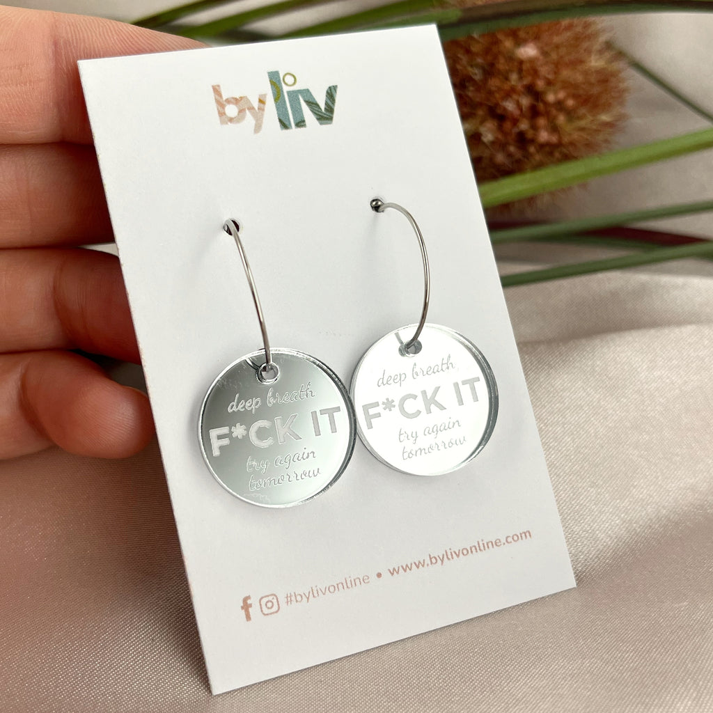 F*CK IT Earrings – The Unfiltered Collection