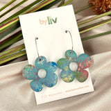 Spring Meadows - Daisy Hoop Earrings