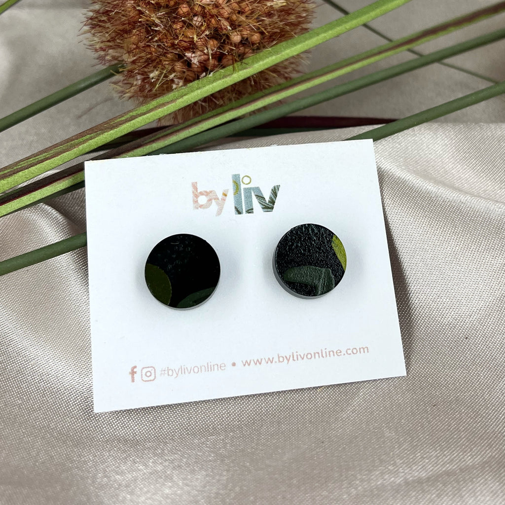 Verdant Soul Stud Earrings