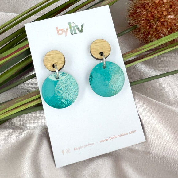 Teal Joy - Petite Dangle Earrings