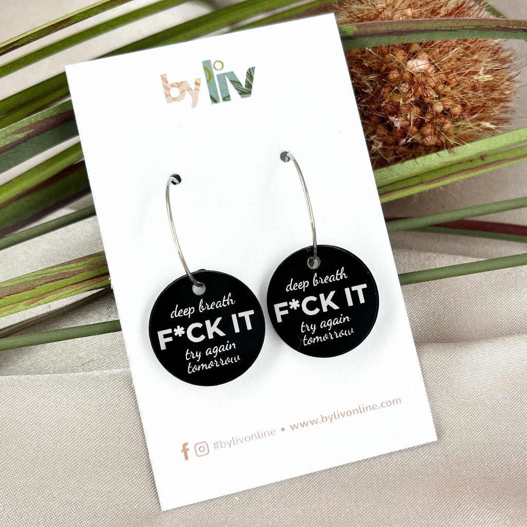 F*CK IT Earrings – The Unfiltered Collection