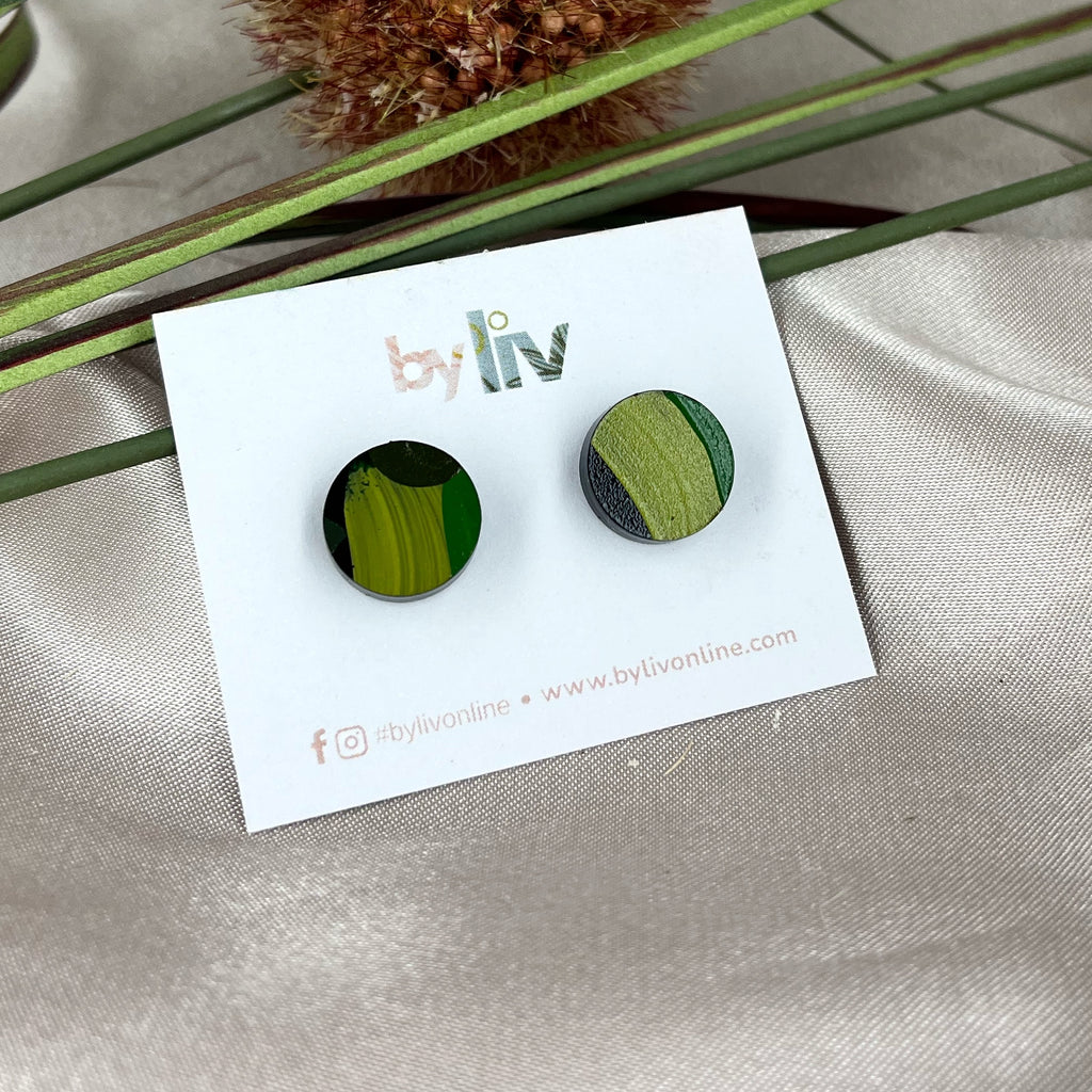 Verdant Soul Stud Earrings