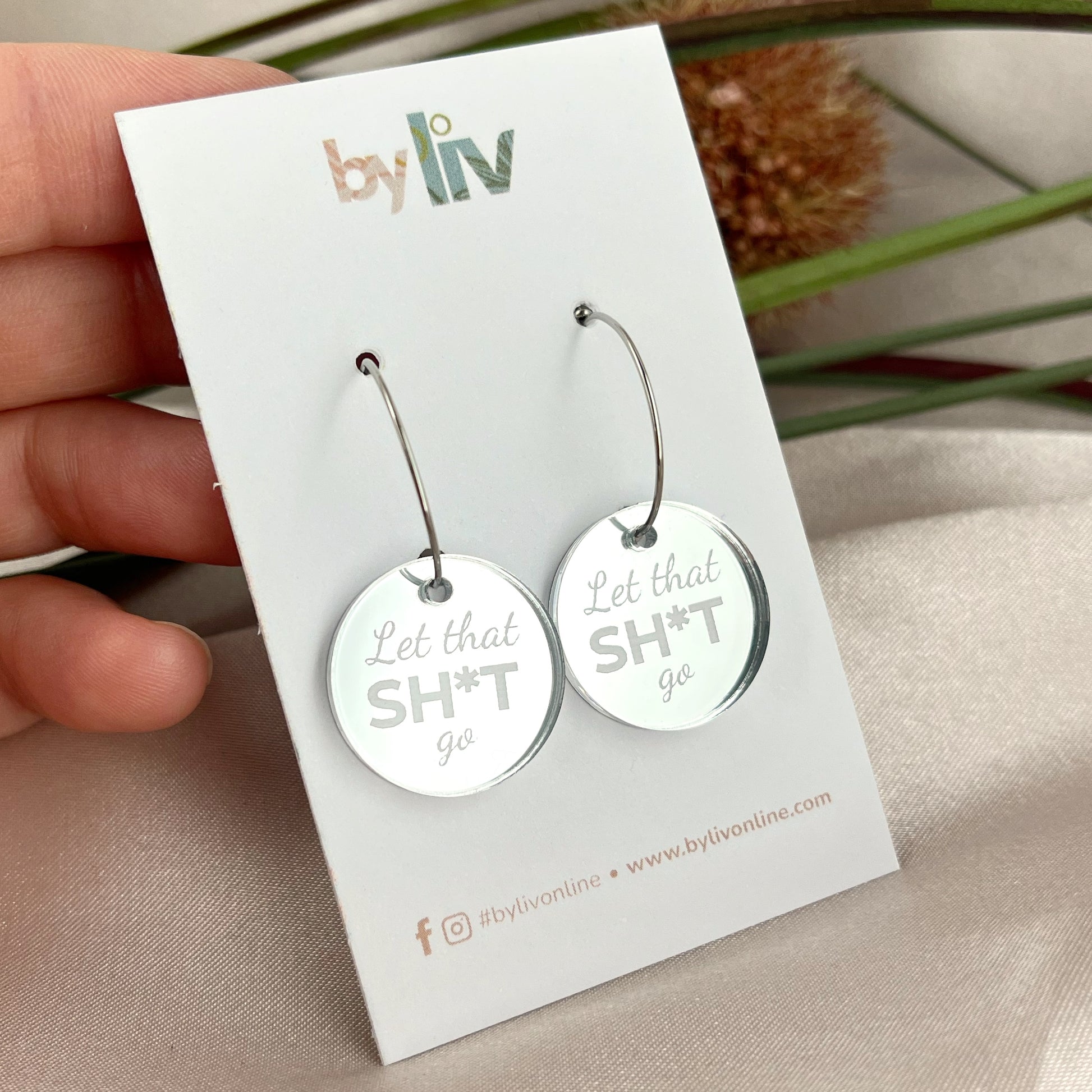 Let that SH*T Go Earrings – The Unfiltered Collection