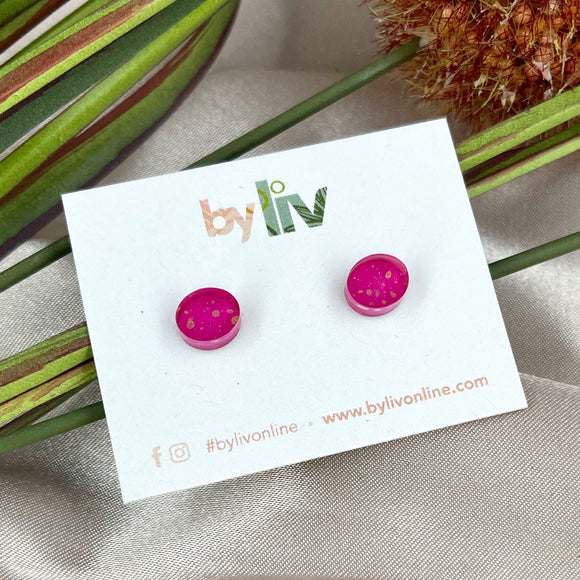 Pink Power - Petite Studs