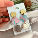 Rose Gems -Affirmation Dangle Earrings
