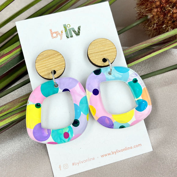 Confetti - Small Abstract Dangle Earrings