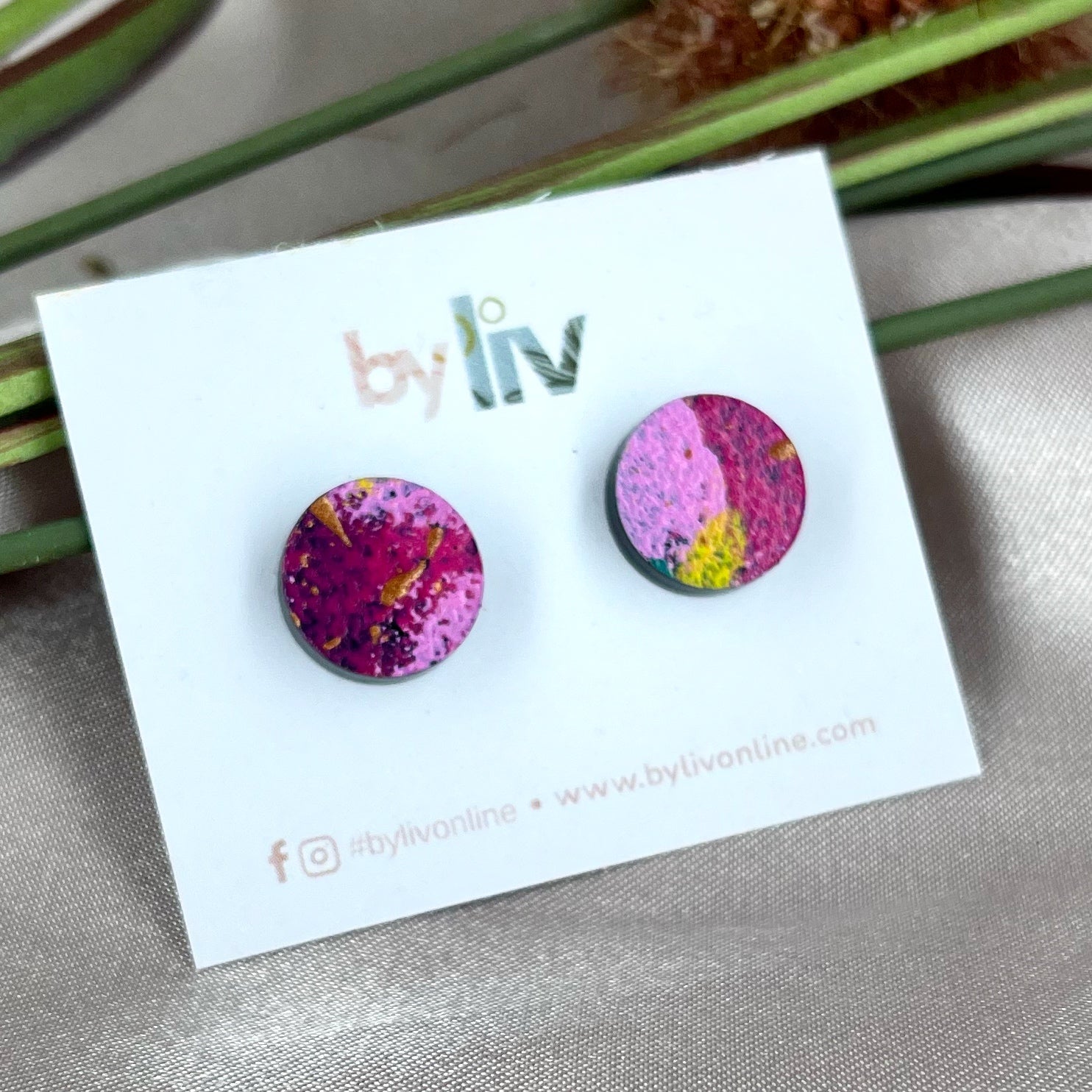 Electric Bloom Stud Earrings