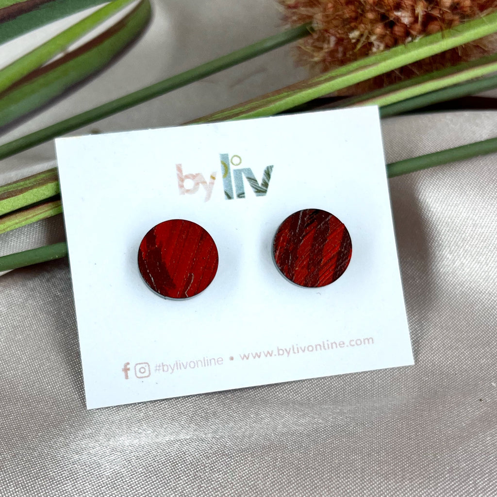 Ember Flame Stud Earrings