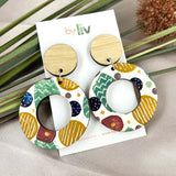 Rustic delights - Statement Dangle Earrings