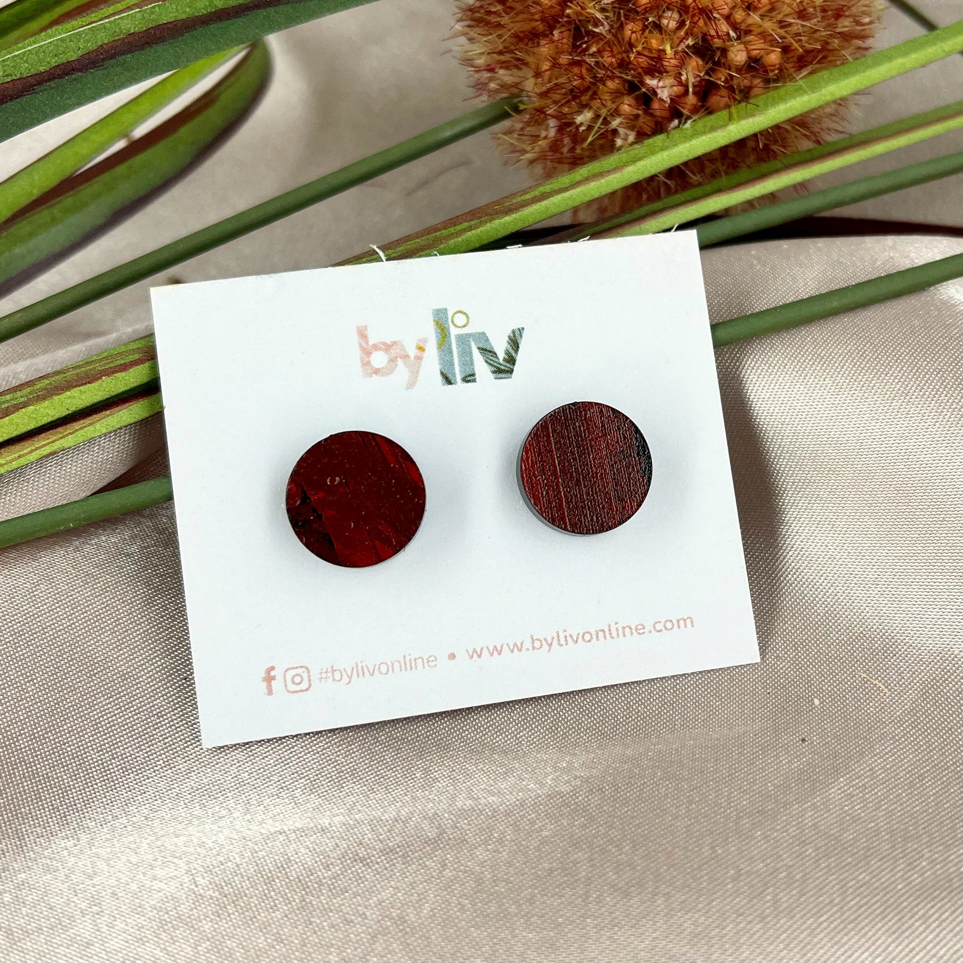 Ember Flame Stud Earrings