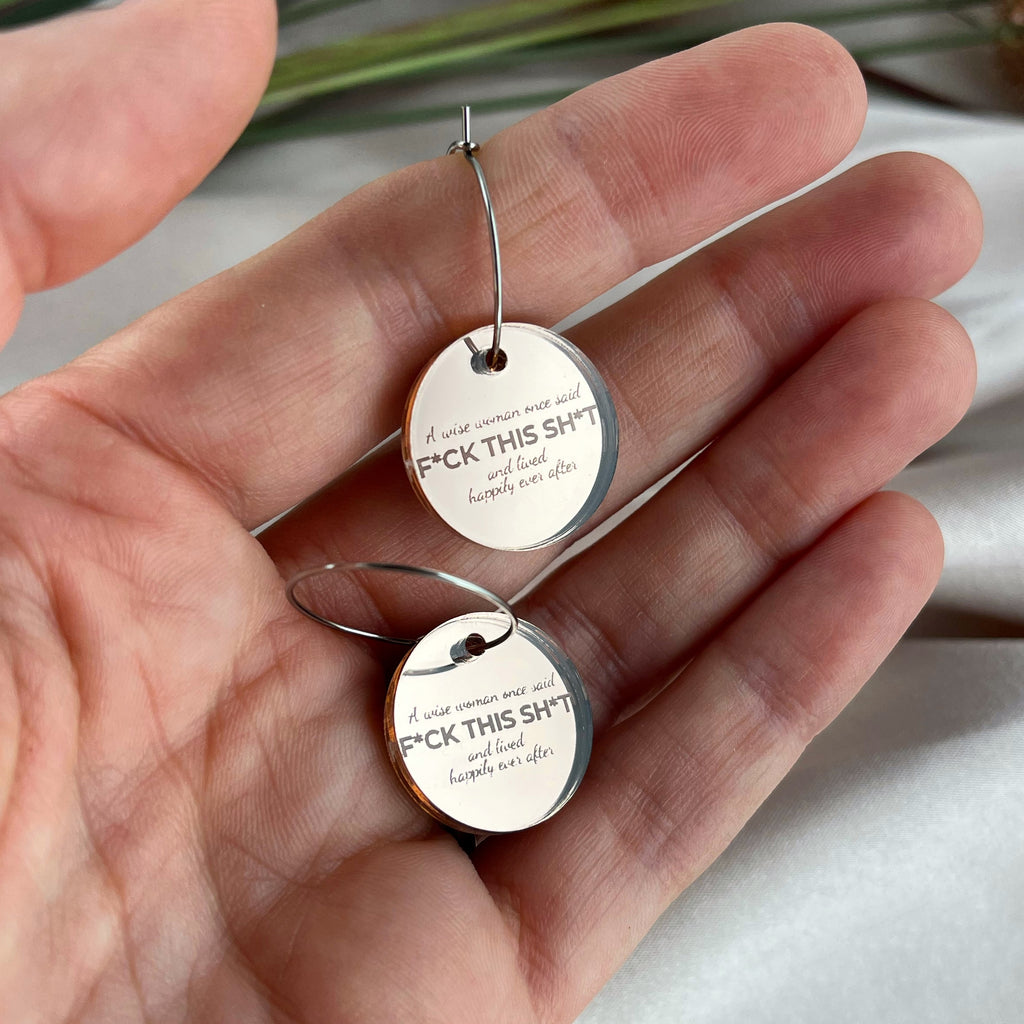 FCK THIS SHT Earrings – The Unfiltered Collection