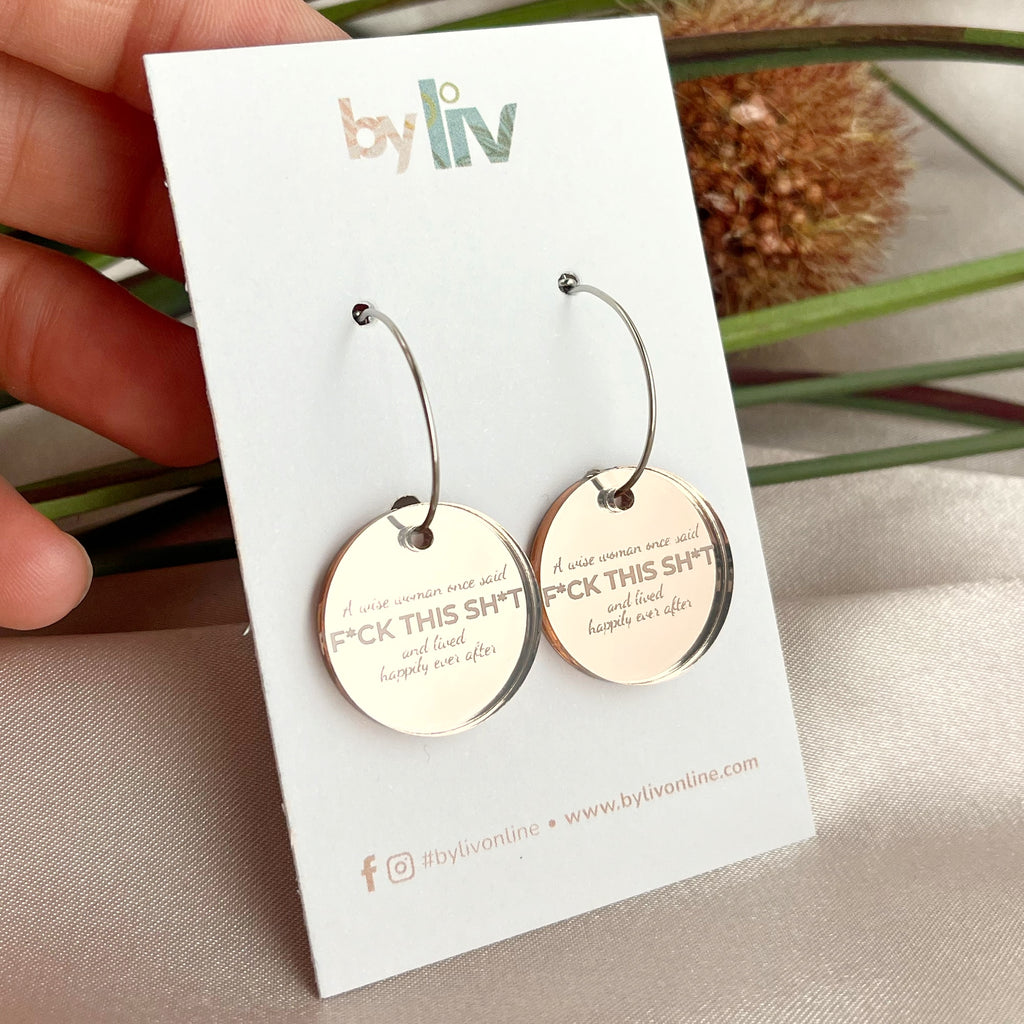 FCK THIS SHT Earrings – The Unfiltered Collection