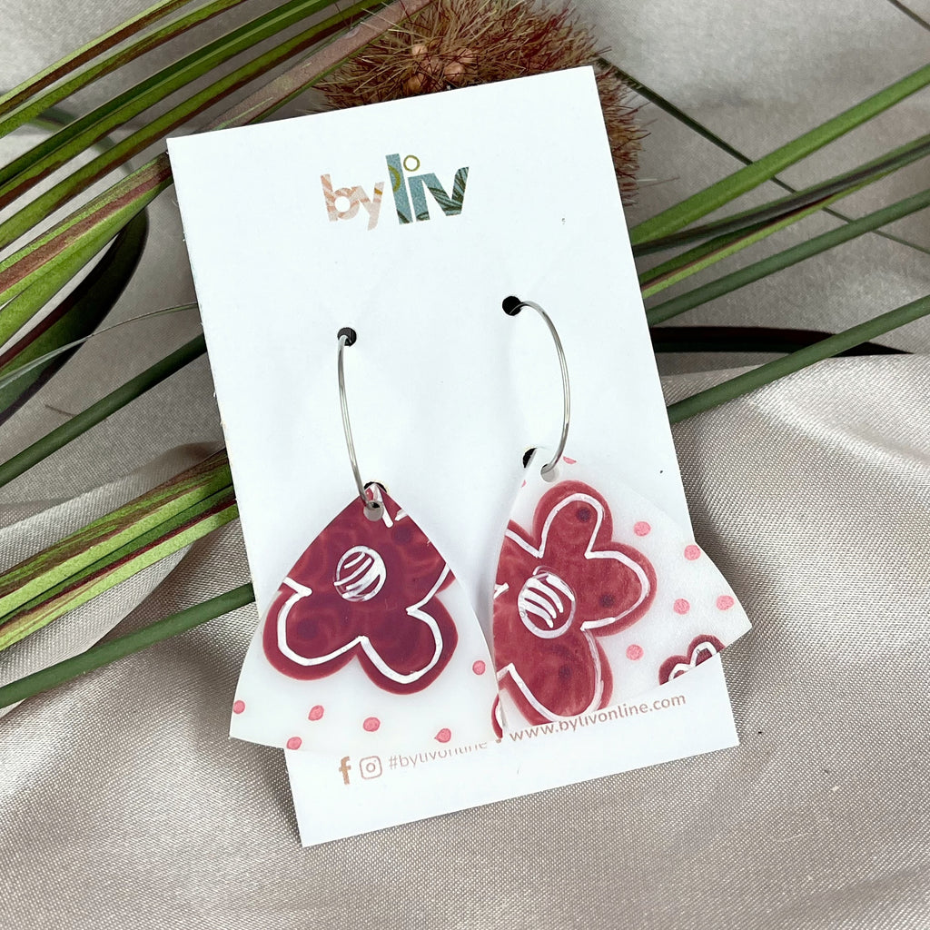 Wildflower Fields - Statement Fan Hoops