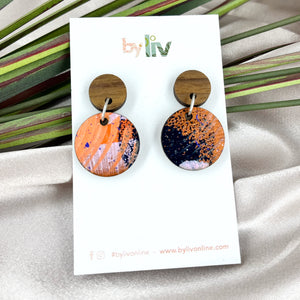 Autumn Flame - Petite Dangle Earrings