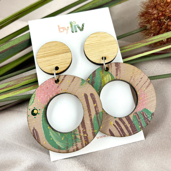 Blush Blooms - Statement Dangle Earring