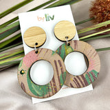 Blush Blooms - Statement Dangle Earring
