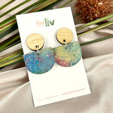 Spring Meadows - Scallop Dangle Earrings