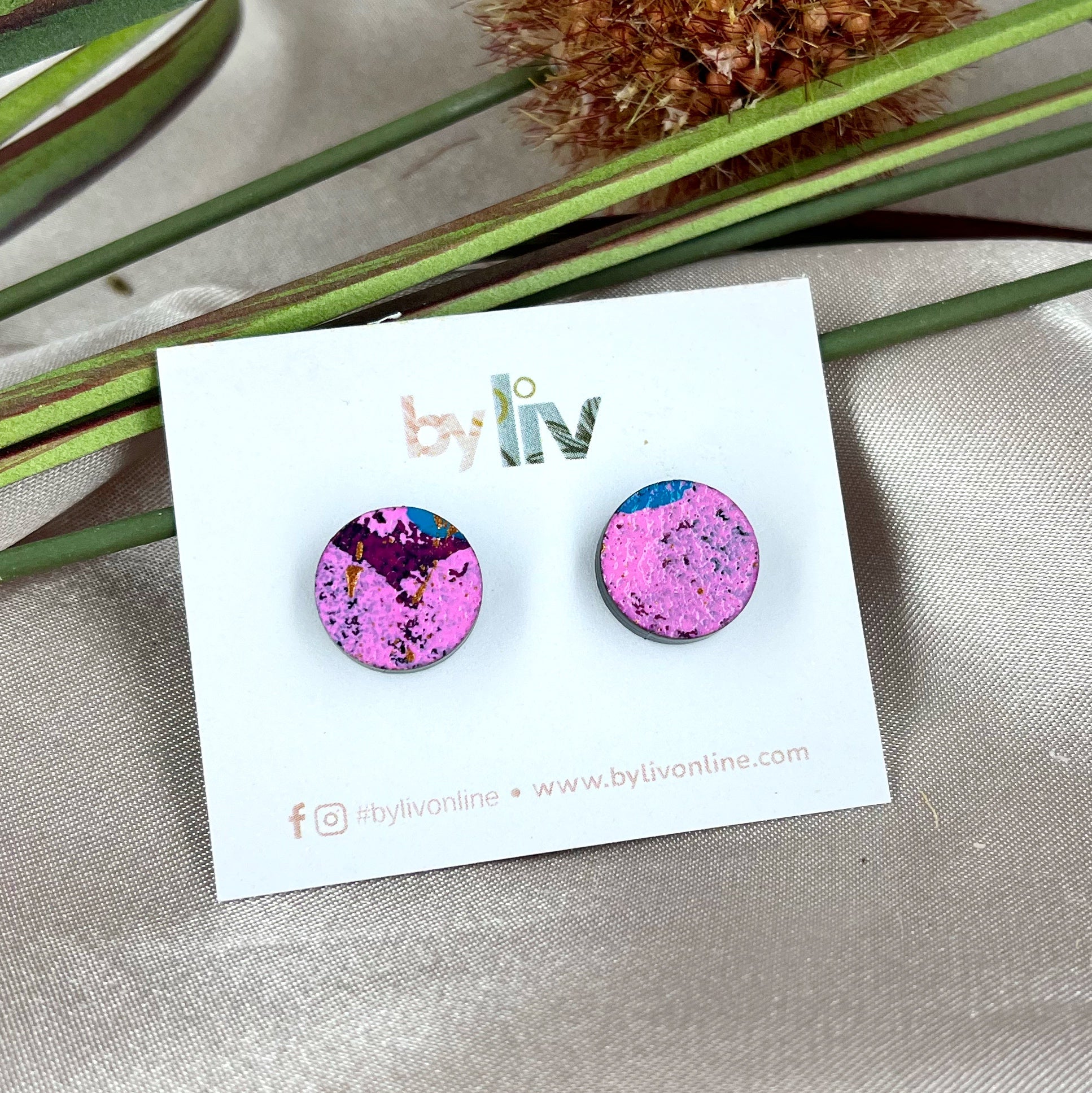 Electric Bloom Stud Earrings