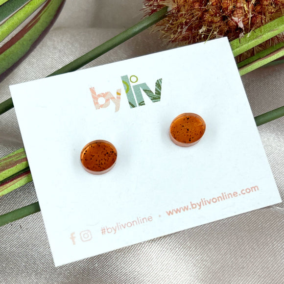 Copper Glam - Petite Studs