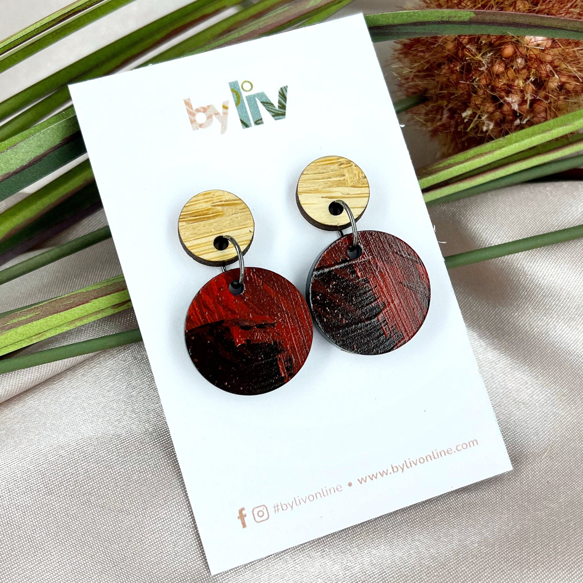 Ember Flame Small Dangle Earrings
