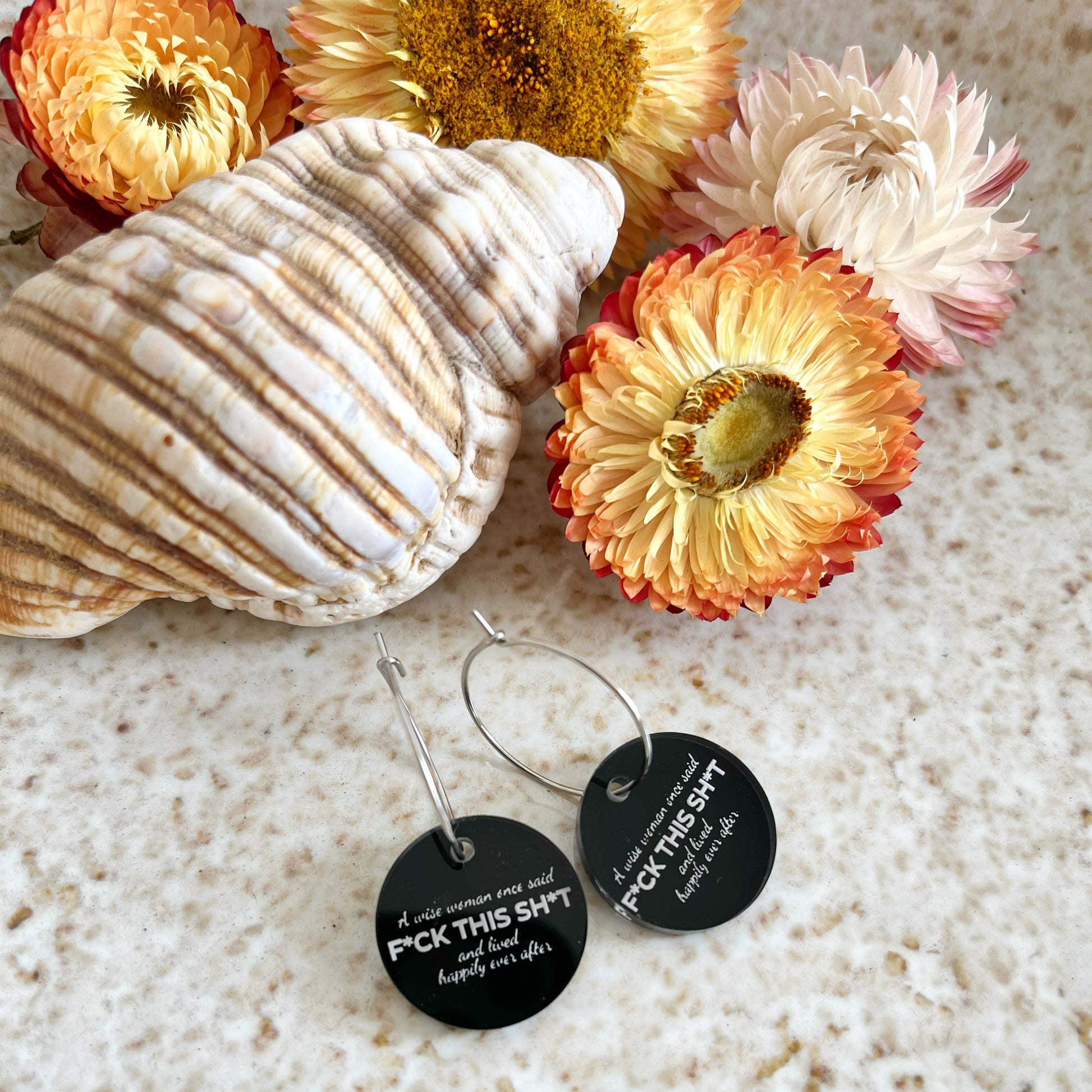 FCK THIS SHT Earrings – The Unfiltered Collection