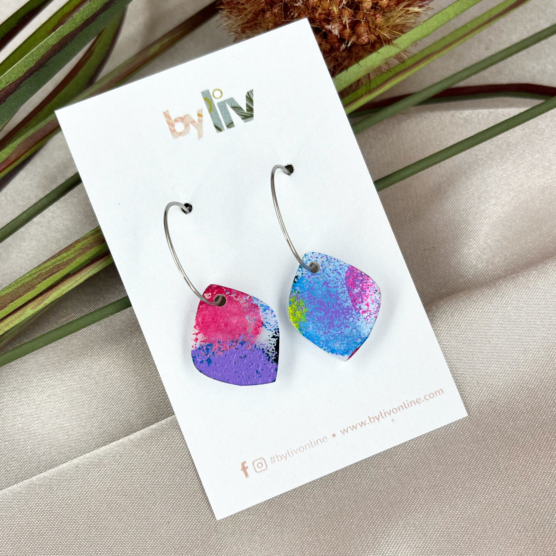Confetti Joy – Petite Hoop Earrings