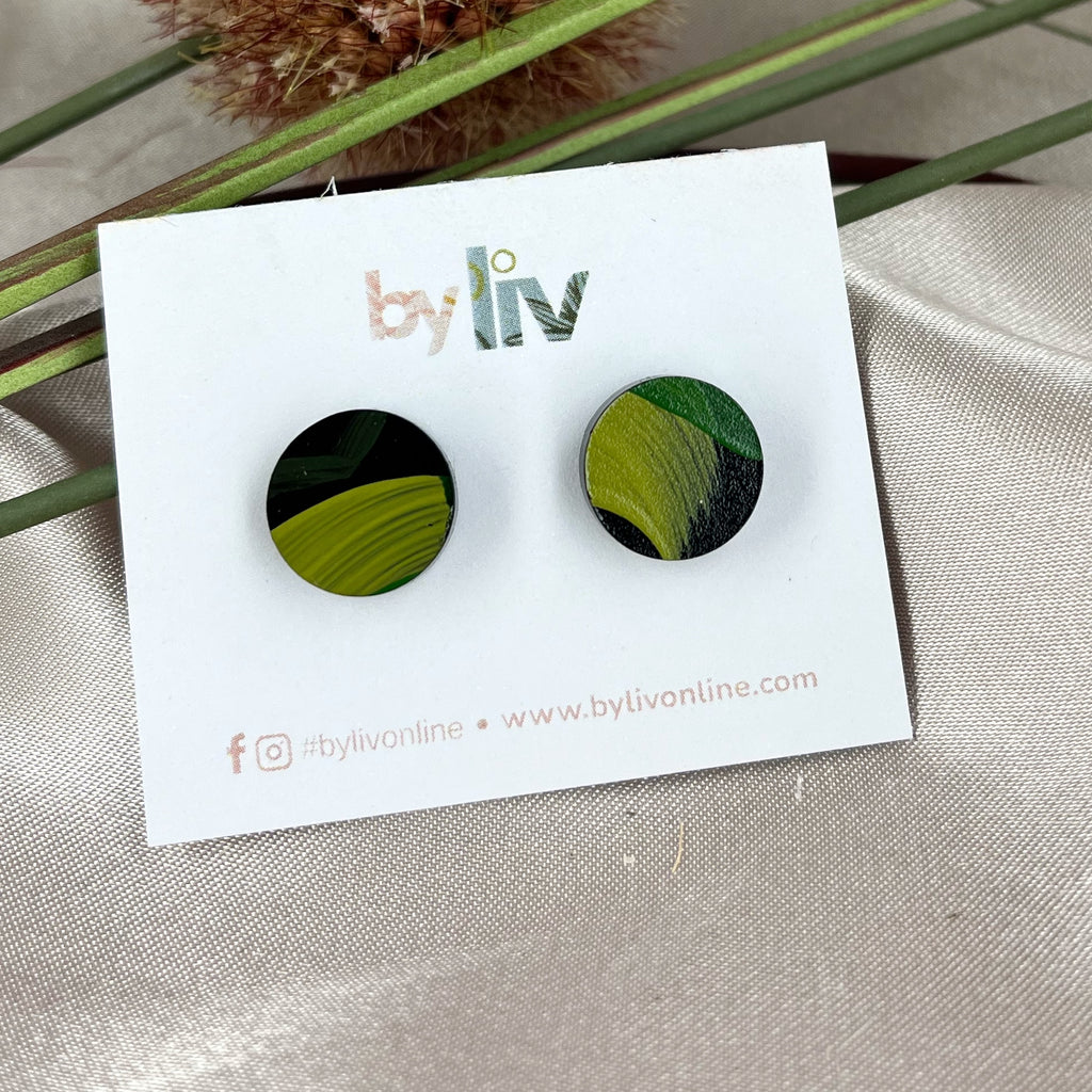 Verdant Soul Stud Earrings