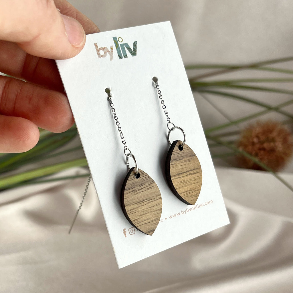 Walnut Thread Earrings