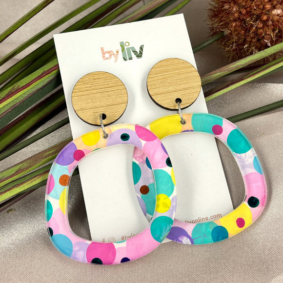 Confetti - Abstract Dangle Earrings
