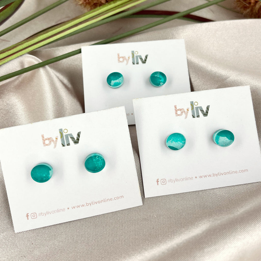 Seafoam Splash Petite Studs