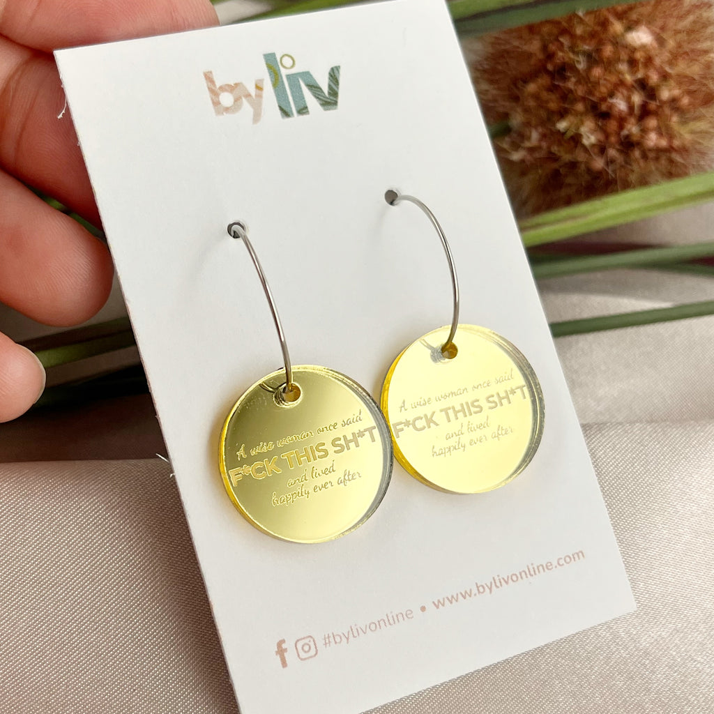 FCK THIS SHT Earrings – The Unfiltered Collection
