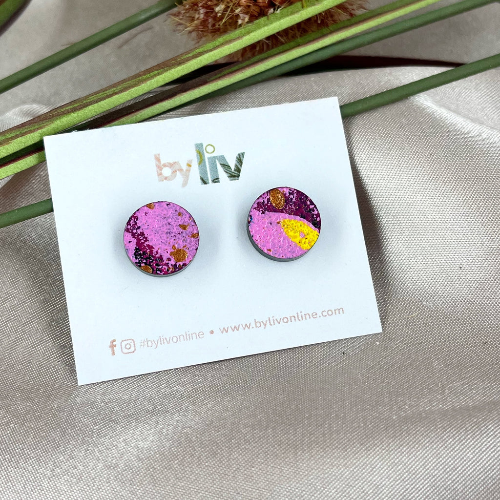 Electric Bloom Stud Earrings
