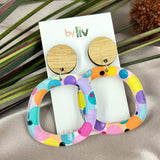 Confetti - Abstract Dangle Earrings