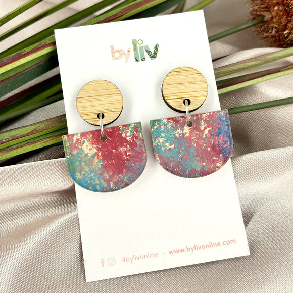 Spring Meadows - Scallop Dangle Earrings