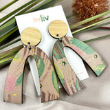 Blush Blooms - Statement Arch Dangle Earring
