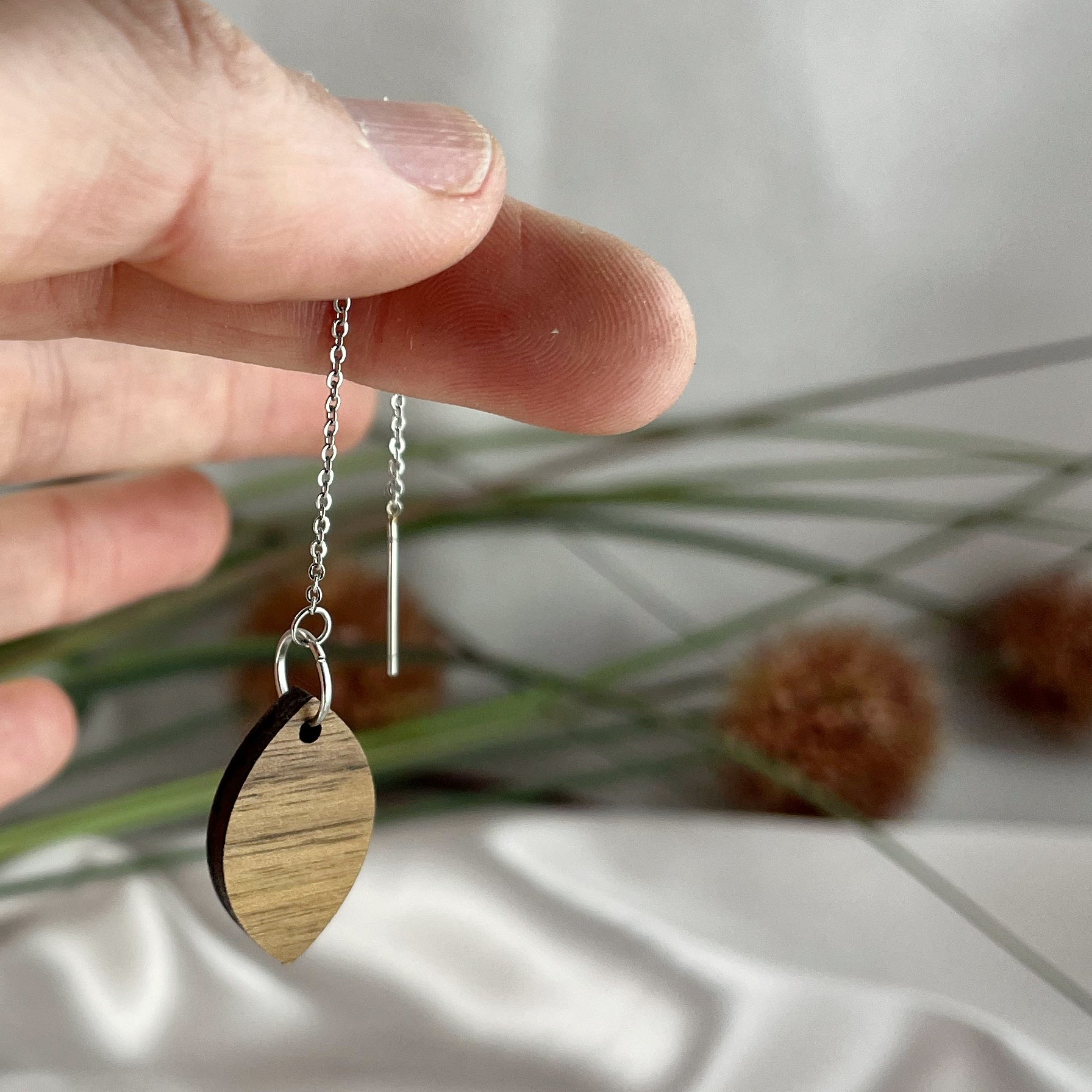 Walnut Thread Earrings