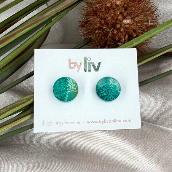 Teal Joy - Small Stud