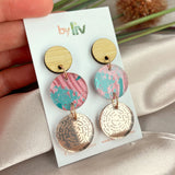 Rose Gems -Affirmation Dangle Earrings