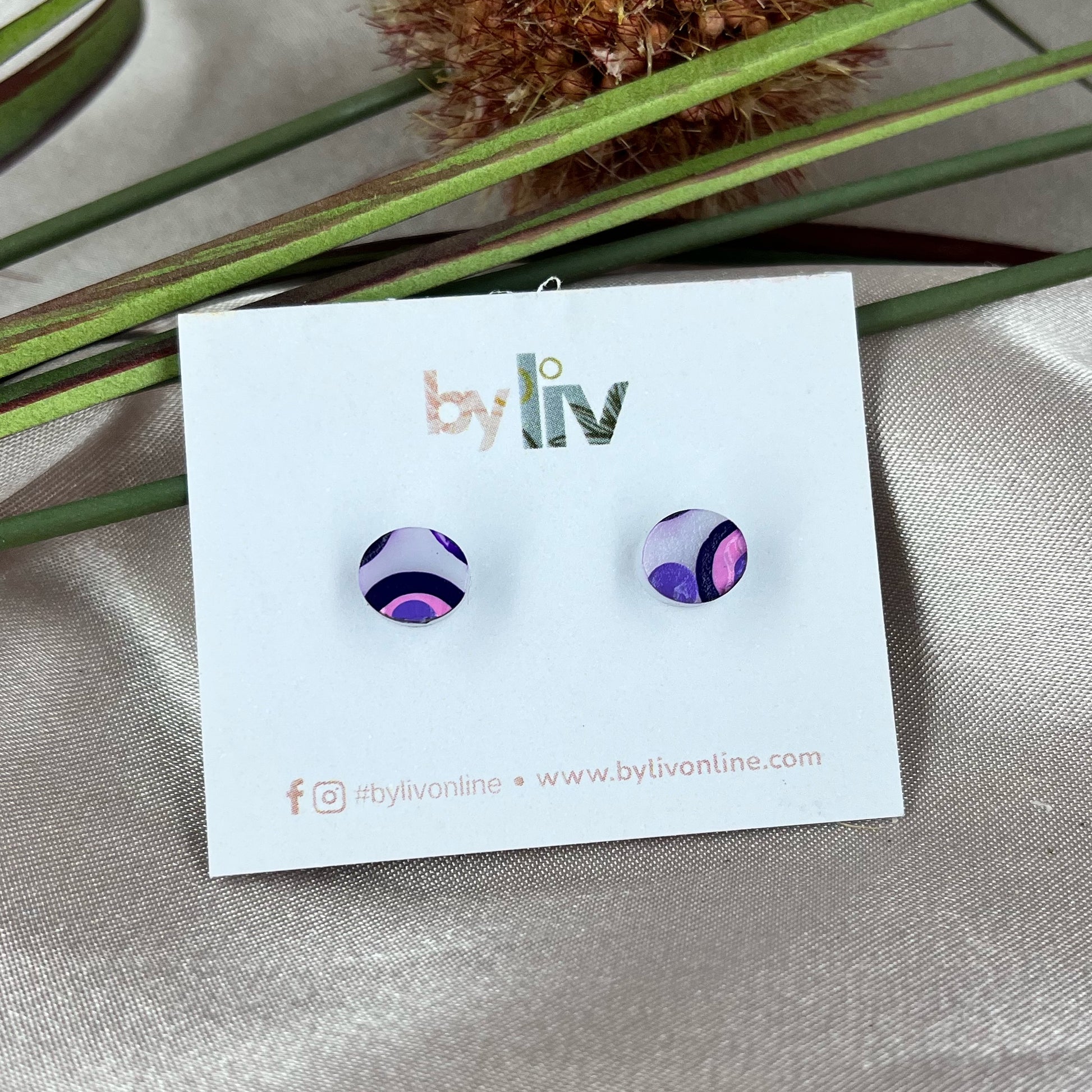 Painted Petals Petite Studs