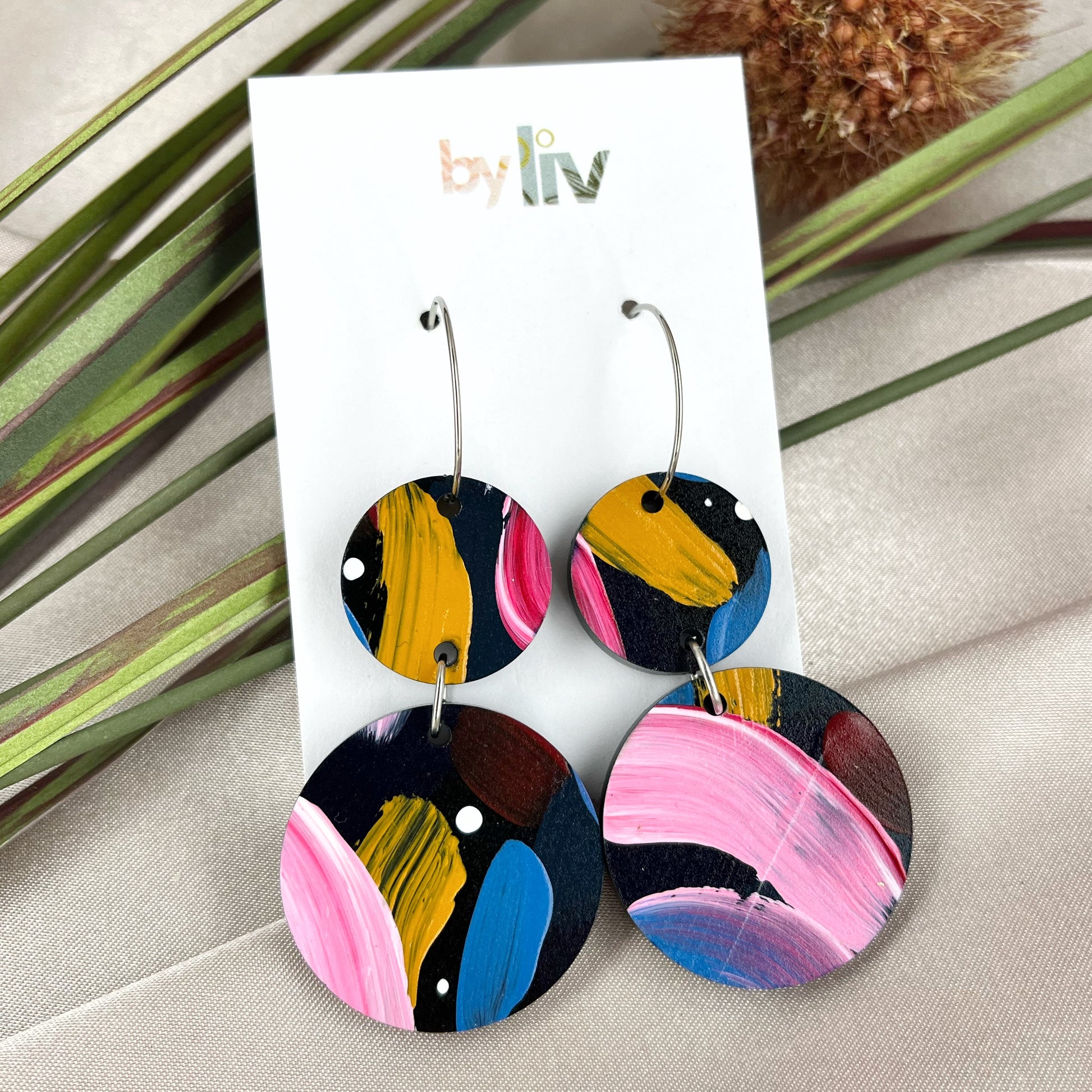 Bold Intentions – Double Drop Hoop Earrings