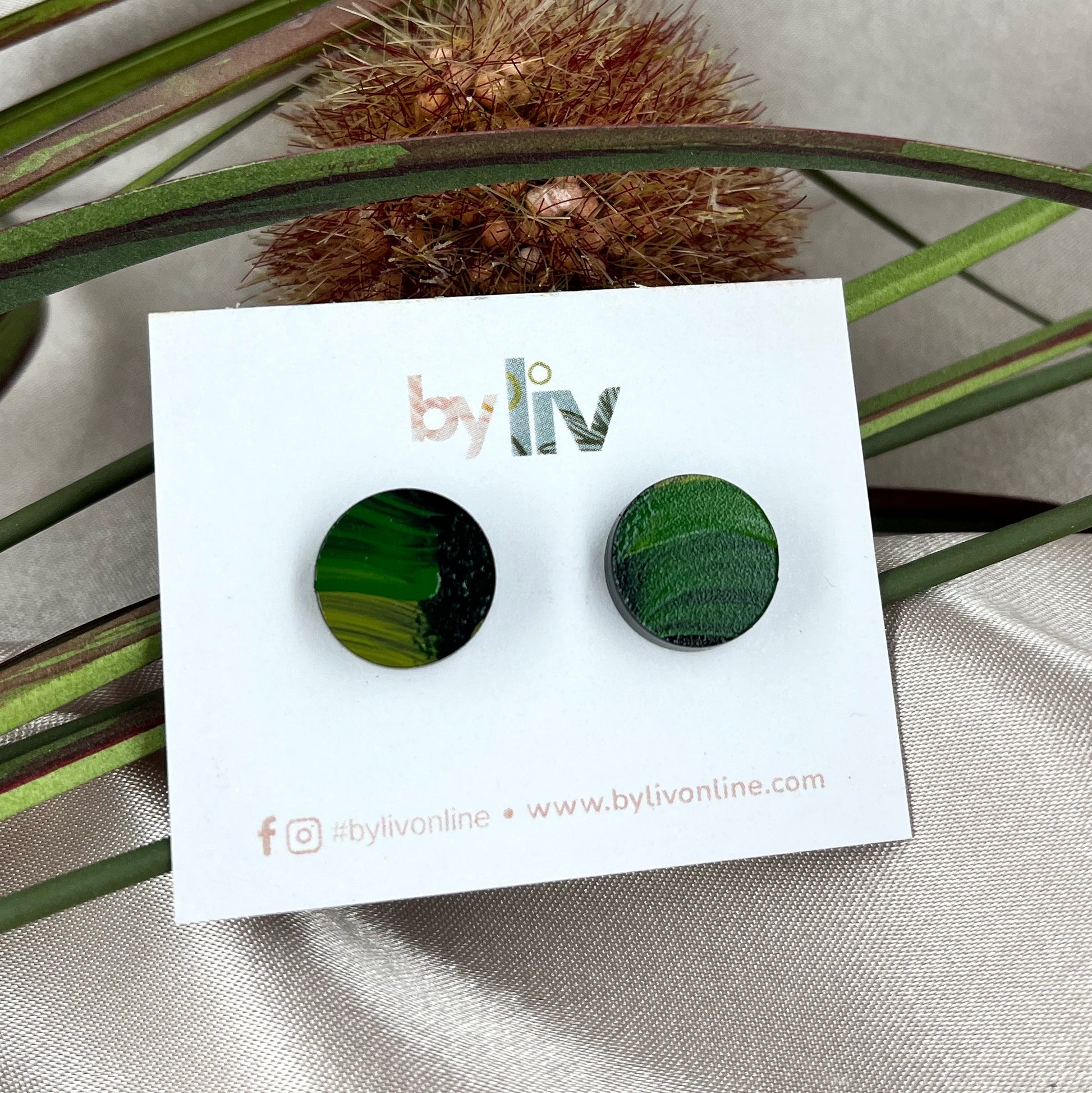 Verdant Soul Stud Earrings