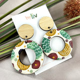 Rustic delights - Statement Dangle Earrings
