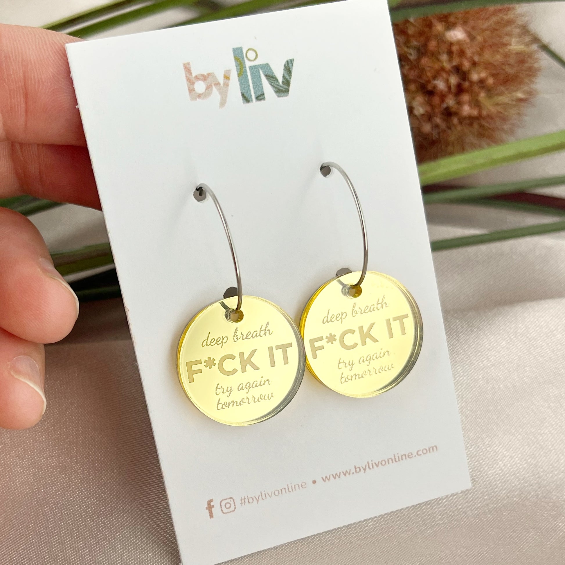 F*CK IT Earrings – The Unfiltered Collection