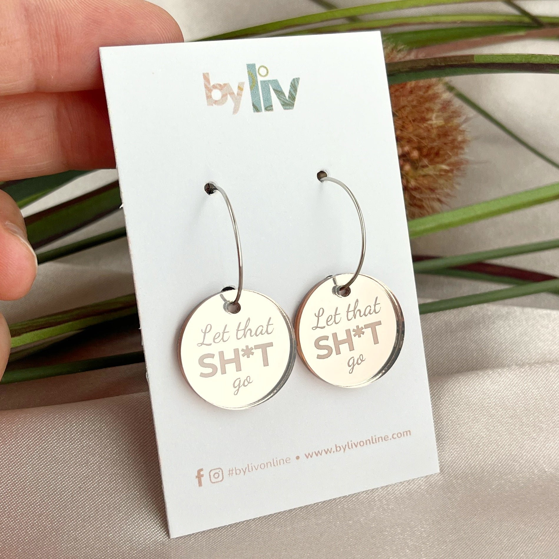 Let that SH*T Go Earrings – The Unfiltered Collection