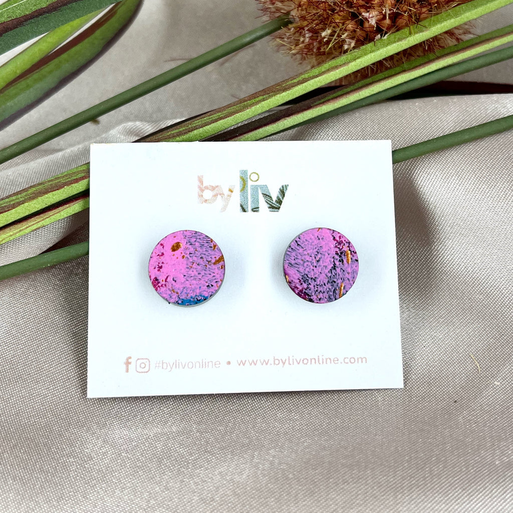Electric Bloom Stud Earrings