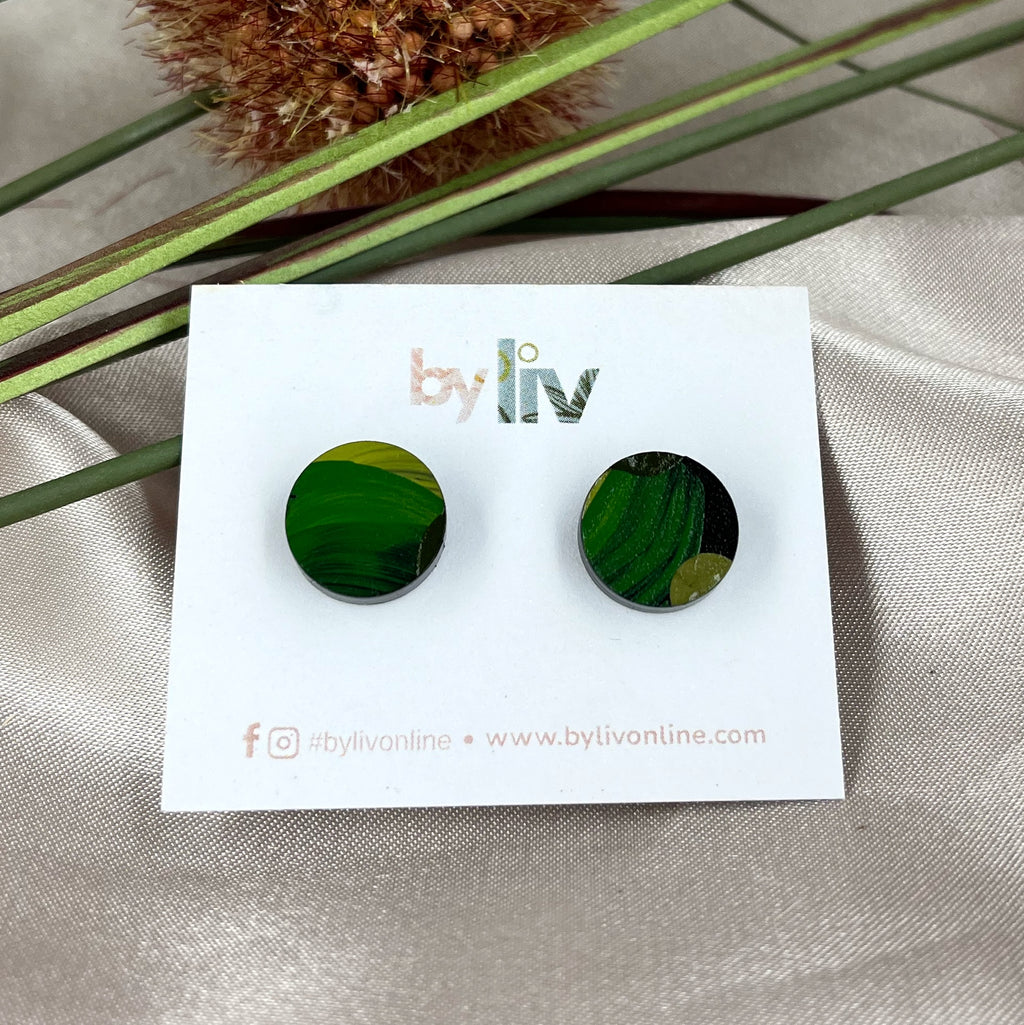 Verdant Soul Stud Earrings