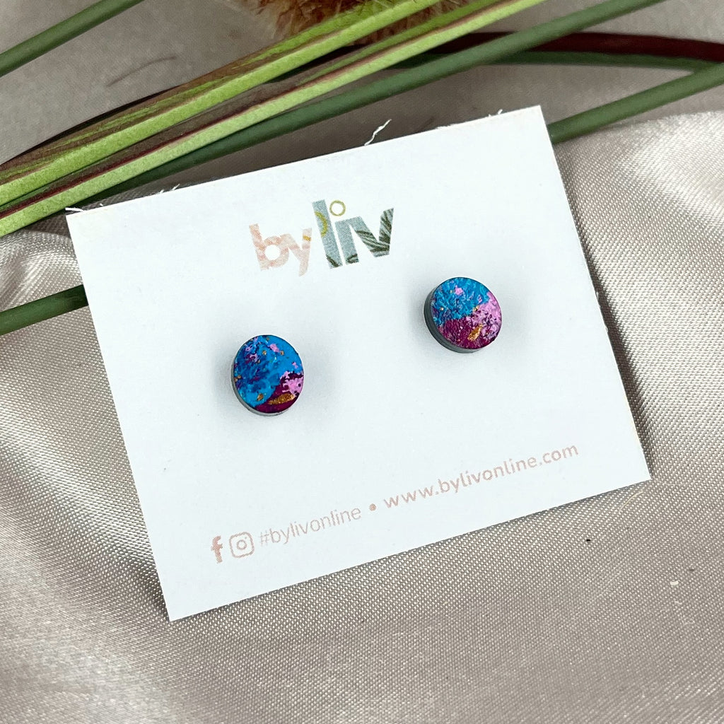 Electric Bloom Petite Studs