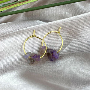 CHOOSE YOUR MAGIC: Crystal Petite Hoop Earrings