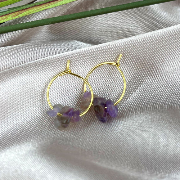 CHOOSE YOUR MAGIC: Crystal Petite Hoop Earrings
