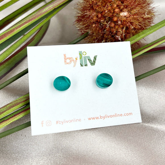 Teal Joy - Petite Studs